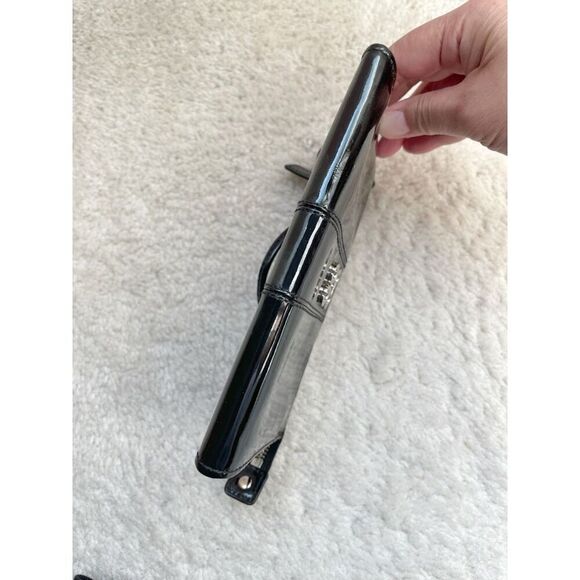 Coach JULIA OP Patent Leather Zippy Monogram Convertible Clutch Wallet Wristlet - Picture 6 of 10